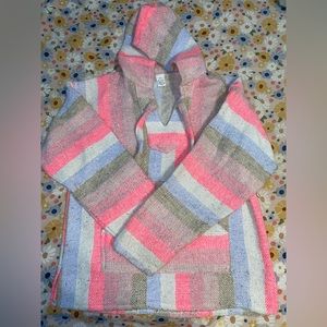Striped Baja Hoodie/ Drug Rug